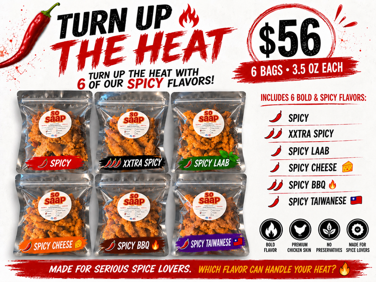 Turn Up The Heat – Spicy 6 Pack Sampler